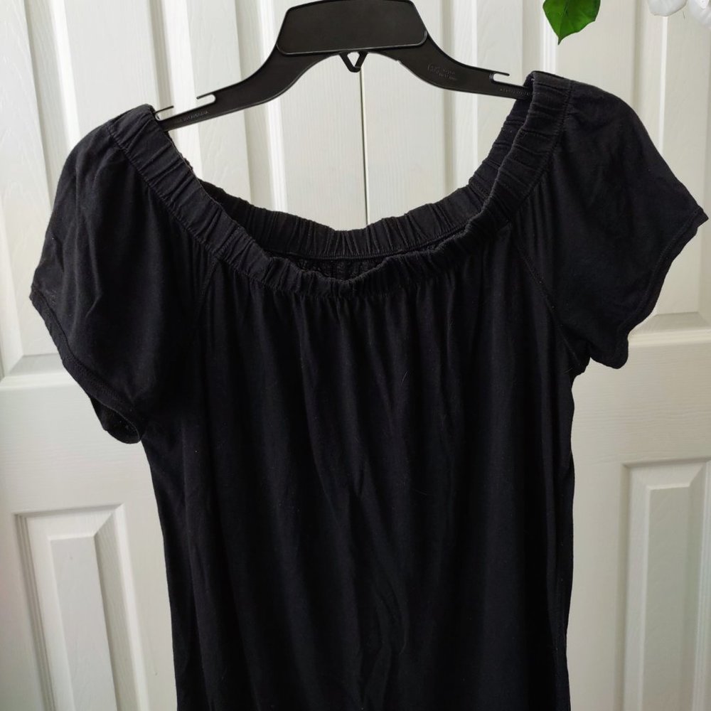 Off-Shoulder Black Dress - Picture 2 of 4